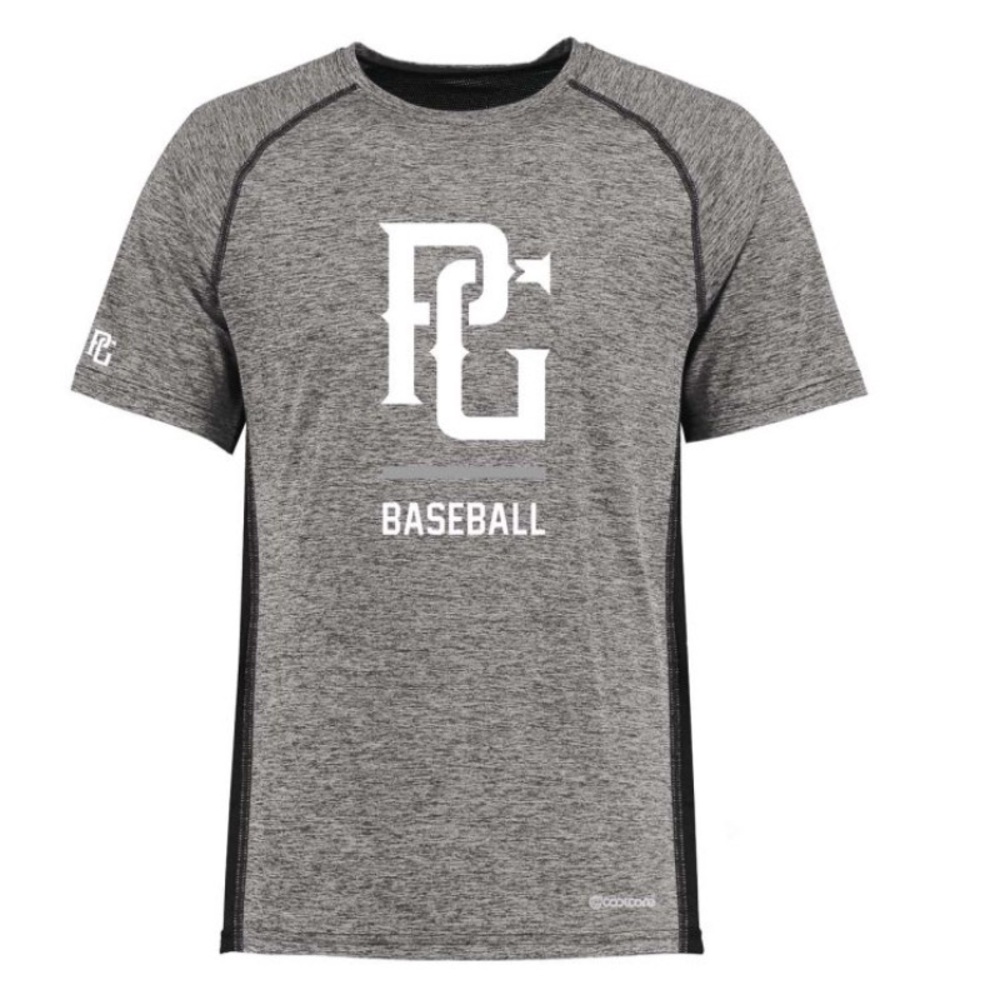 Perfect Game Cool Core Short-Sleeve Shirt in Black Heather — M